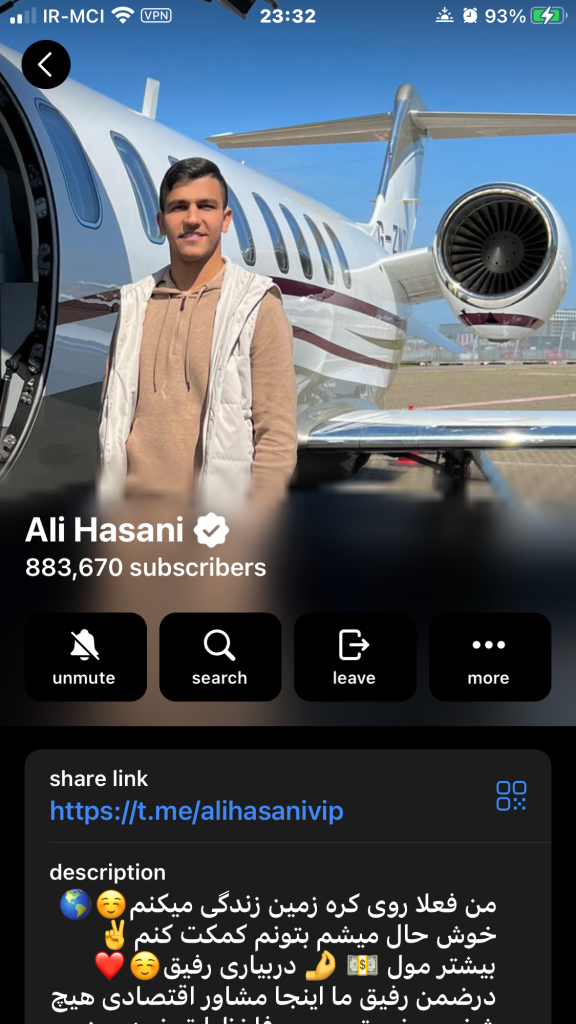 علی حسنی کلاهبردار ارز دیجیتال