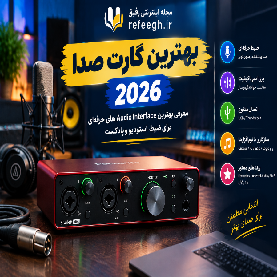 بهترین کارت صدا 2026