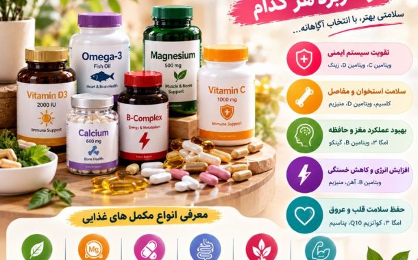 انواع مکمل های غذایی