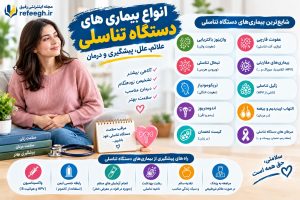انواع بیماری های دستگاه تناسلی 