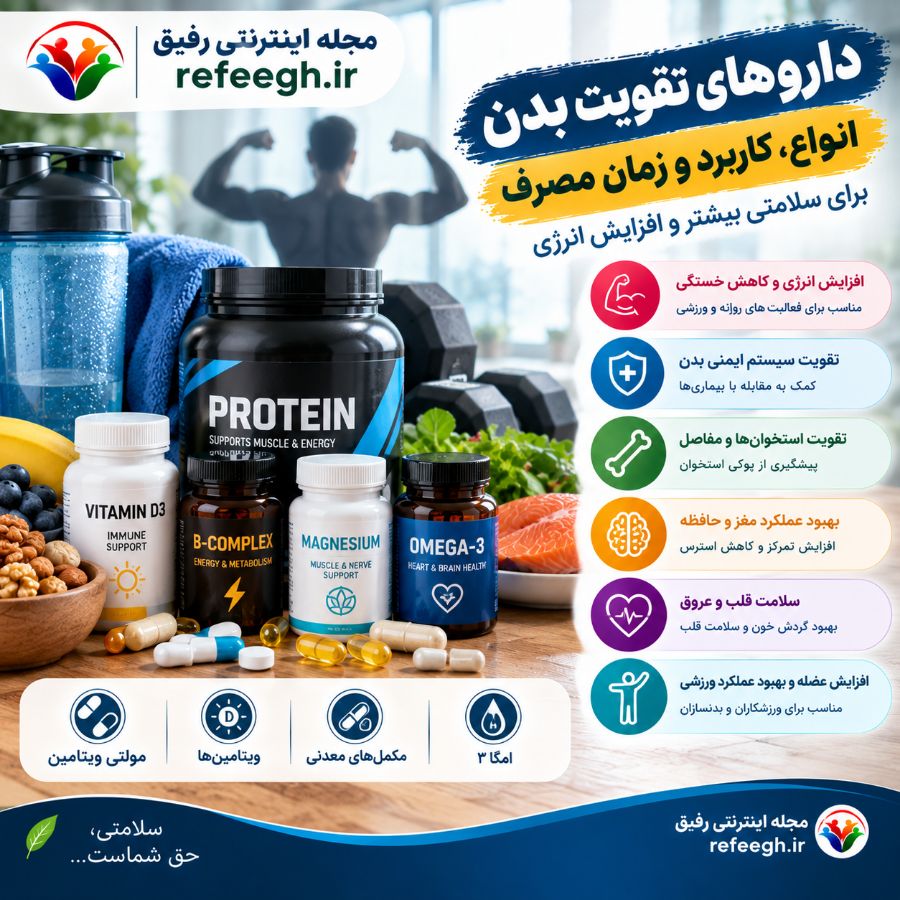 انواع داروهای تقویت بدن