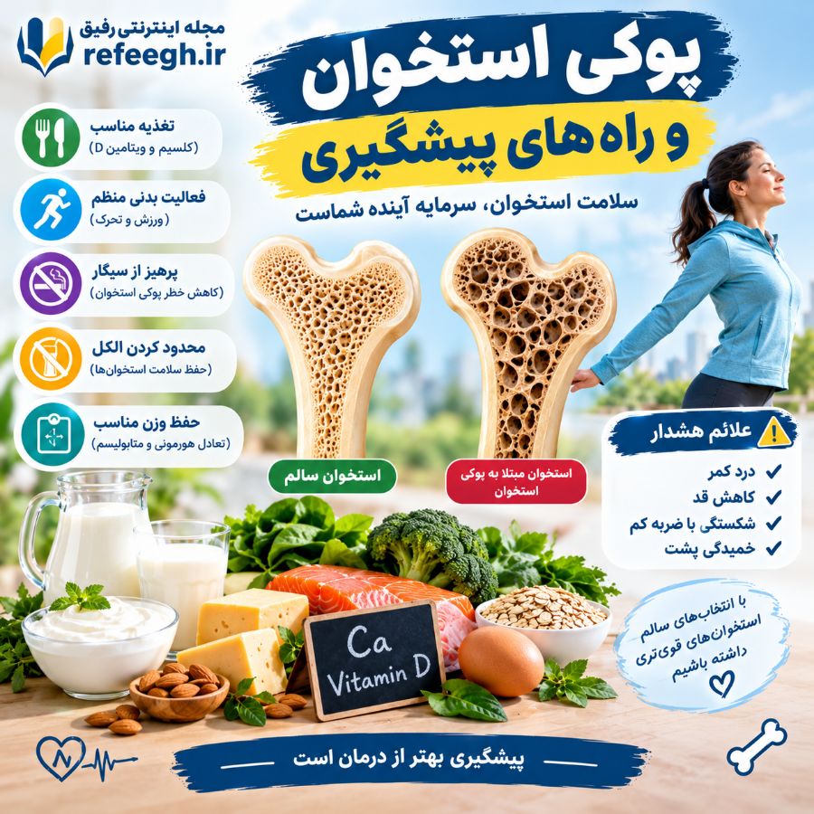 پوکی استخوان و راه های پیشگیری