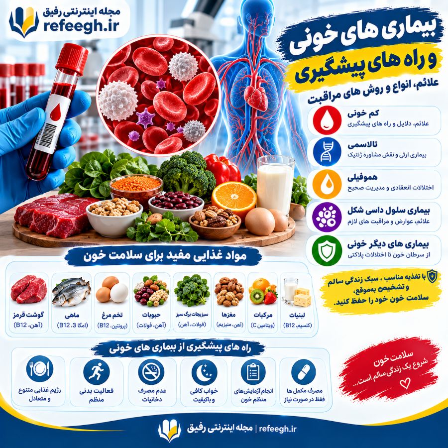 بیماری های خونی و راه های پیشگیری